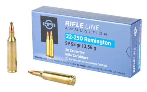 Ammunition Prvi Partizan Rifle 22 250 PPU 22-250REM SP 55GR 20/200